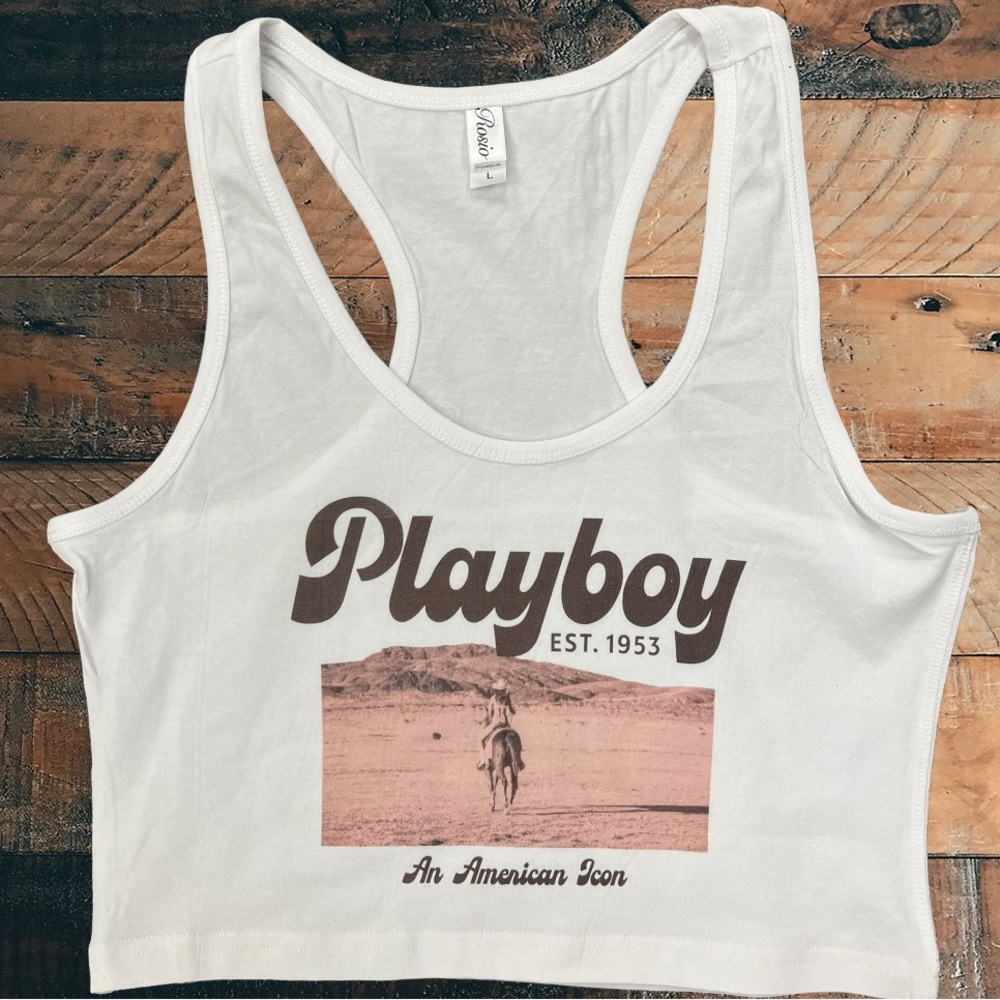 Playboy  American icon crop Tank S-L available brand new !